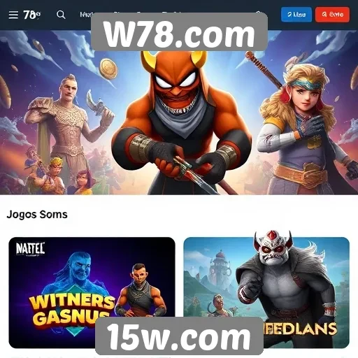 Jogos populares disponíveis no site W78.com